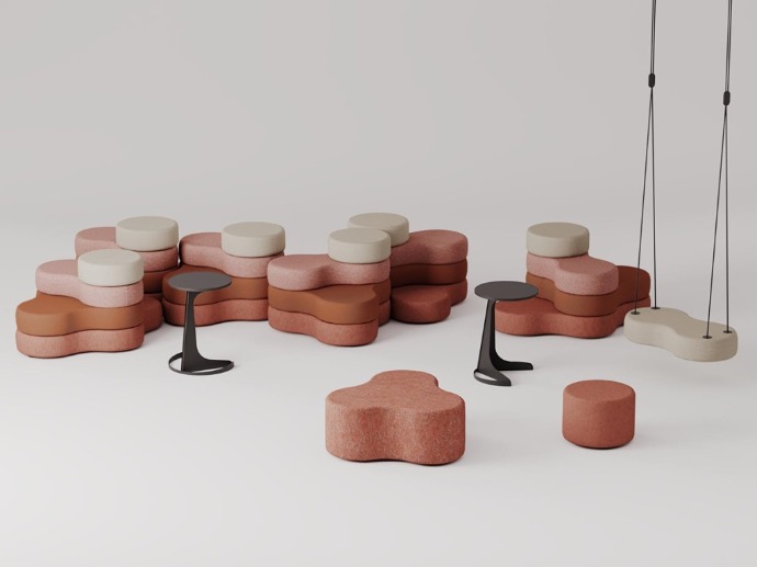Poufi modulari office TAPA