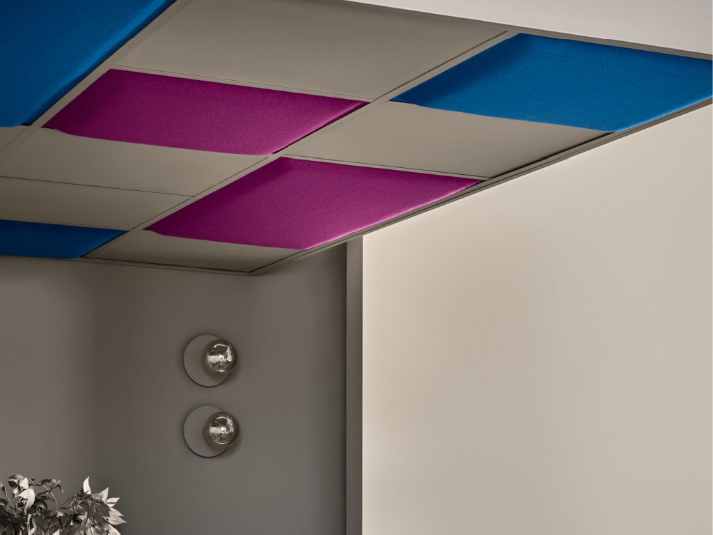 Panouri acustice suspendate de tavan SKY SQUARE