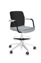 Scaun de Birou Wind Low White Mesh Castors - 1-2.jpg