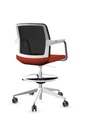 Scaun de Birou Wind Low White Mesh Castors - 5-2.jpg