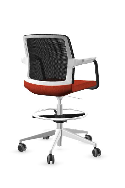 Scaun de Birou Wind Low White Mesh Castors - 6-2.jpg