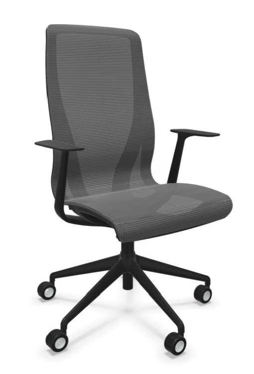 Scaun de Birou D-Chair Black - 5.webp