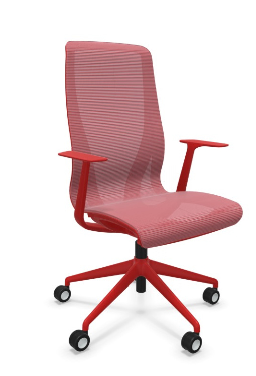 Scaun de Birou D-Chair Red - 11.webp