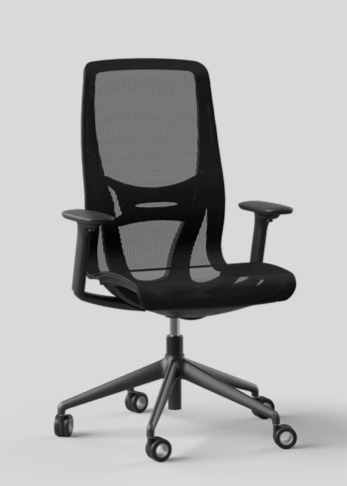 Scaun de Birou D-Chair Black - 19.webp