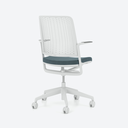 Scaun de Birou With Me White Seat Upholtered - 39.webp