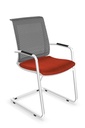 Scaun de Vizitator Eva White Cantilever - 2-2.jpg