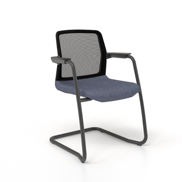 Scaun de Conferință Wind Black Cantilever