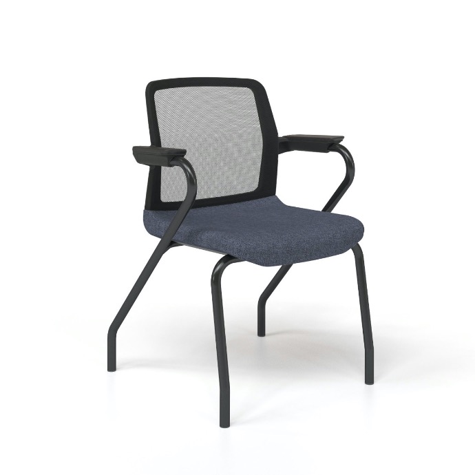 Scaun de Conferință Wind Mesh Black