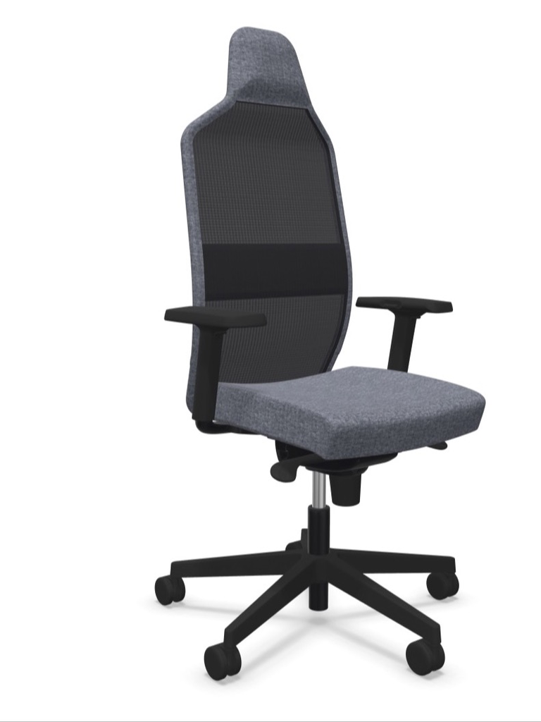 Scaun Birou COOL-ON Gri Deschis SMM02 - Livrare in 48 ore