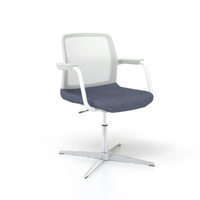 Scaun de Conferință Wind Star Mesh White