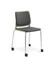 Scaun Wait Castors Upholstered