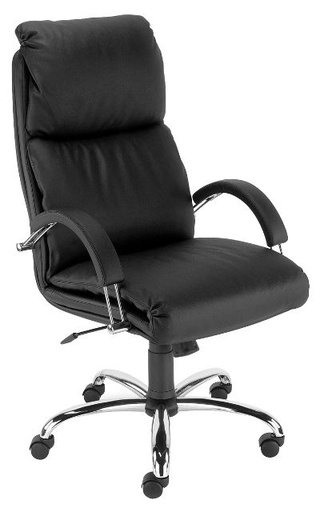 Scaun Directorial Nadir Steel Negru - Livrare in 48 ore
