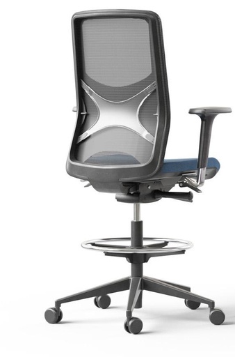 Scaun de Birou Wind High Black Mesh