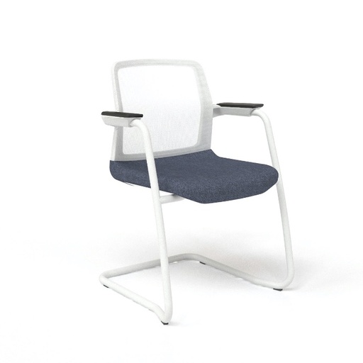 Scaun de Conferință Wind White Cantilever