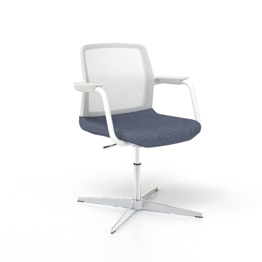 Scaun de Conferință Wind Star Mesh White
