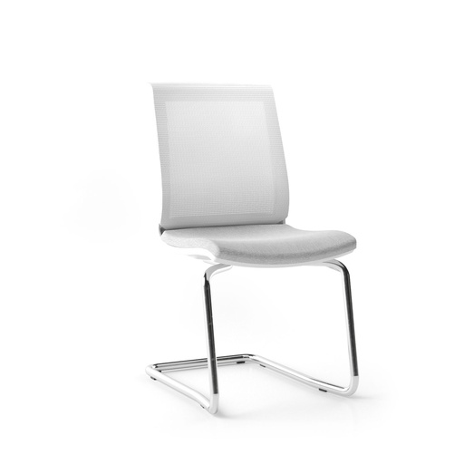 Scaun de Vizitator Eva White Cantilever BR